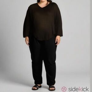 Calvin Klein Black Short Sleeve Jumpsuit Size 18W